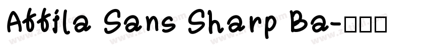 Attila Sans Sharp Ba字体转换